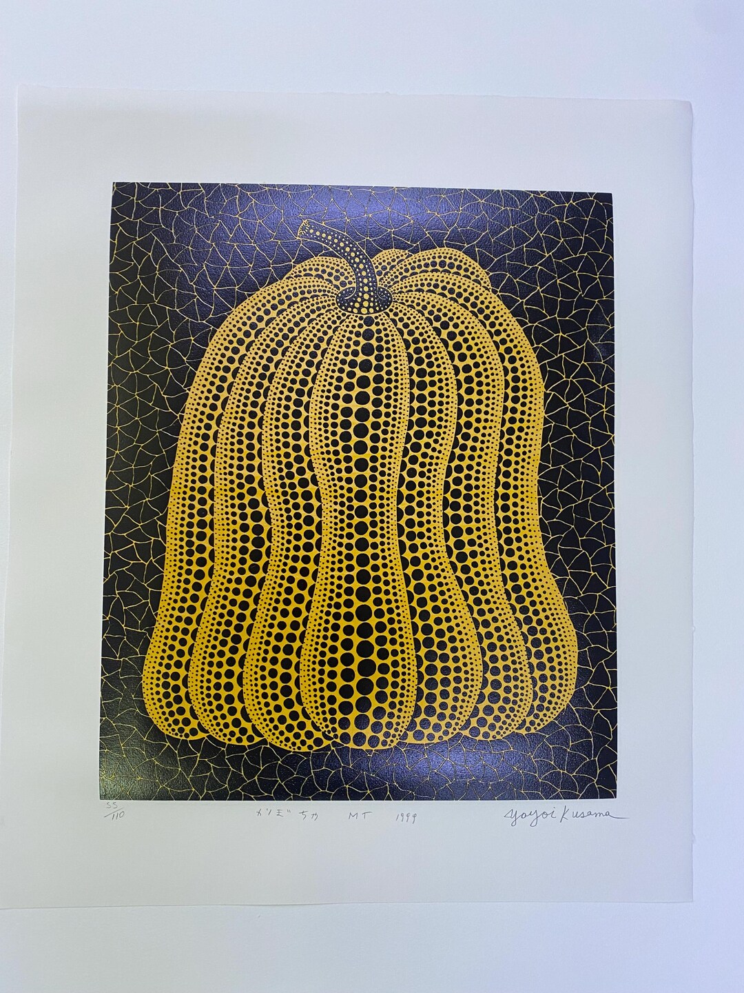 Signé Yayoi Kusama - créatures marines - certificat