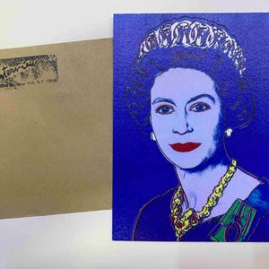 Cartão postal de Andy Warhol ENTREVISTA serigrafia cm 15x10 certificado TIM HUNT ex-diretor Warhol Estate