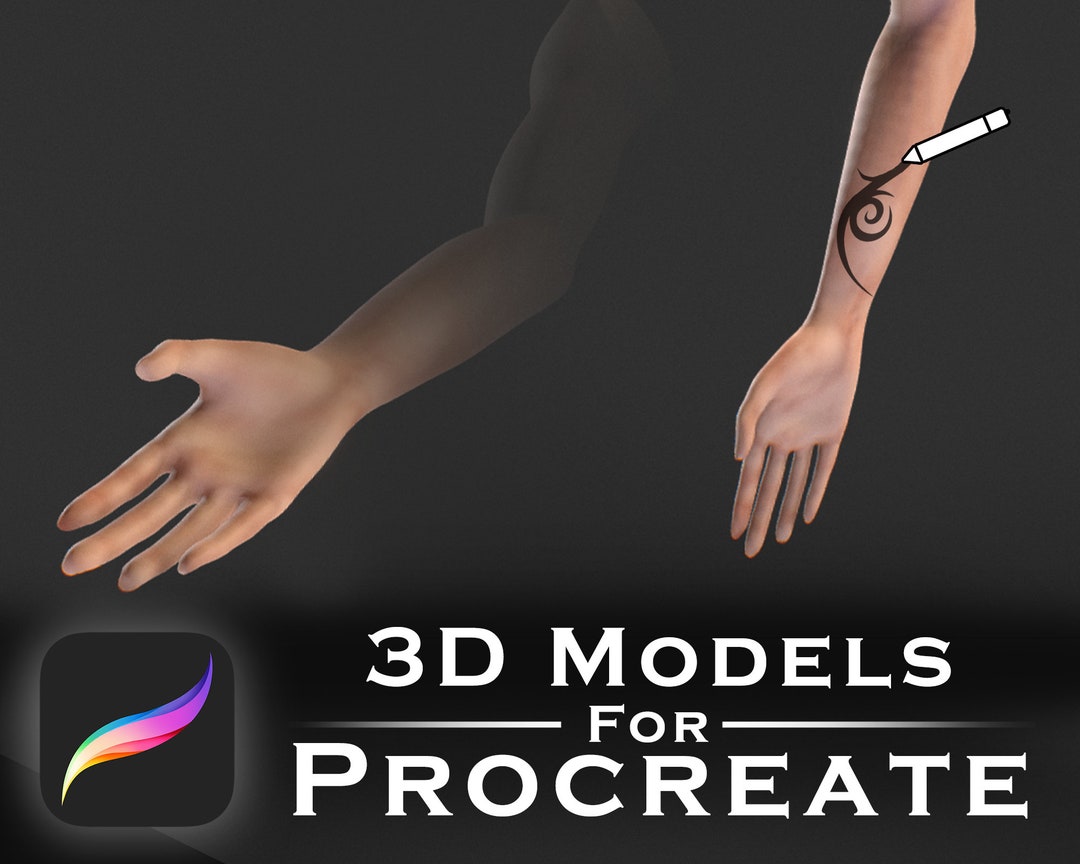 procreate 3d arm model free