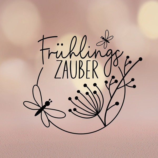 Aufkleber/ Sticker Frühling| Kranz| Frühlingsaufkleber| Frühlingszauber| Fensterbild