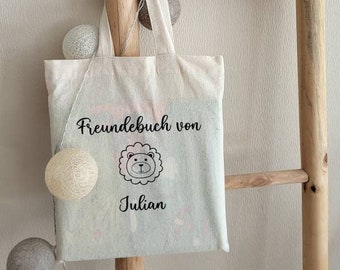 Personalized friends book bag | Bag for my friends book | Gift idea for children | Kindergarten, school