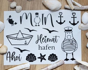 Sticker Maritime| XL| Sticker Set| Sticker sheet| Bundle