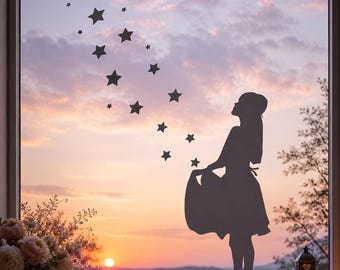Window stickers | Star Taler stickers | Winter | Christmas decorations | Winter stickers | Window stickers | Window clings | Star Taler girl