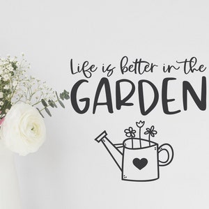 Aufkleber/Sticker Garten| Sommer| Fensteraufkleber| Deko Blumenkübel