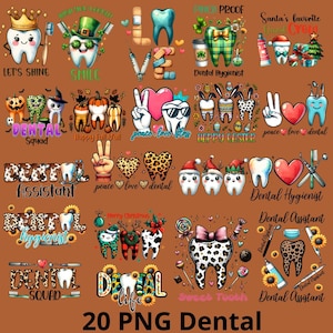 Dental Assistant Sublimation Bundle Png, Leopard Dental Png, Dental Hygienist Shirt Png, Funny Dental Png, Nurse Dental Png
