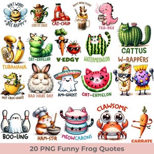Funny Cat Png Sublimation Bundle, Cat Lovers Png, Pet Meme Png, Funny Animal Png, Cat Shirt Designs