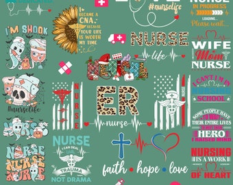 Christmas Nurse Bundle Png, Santa's Favorite Nurse Png, Nurse Png, Nurse Design Shirt, Nurse Christmas Gifts, Digital Download