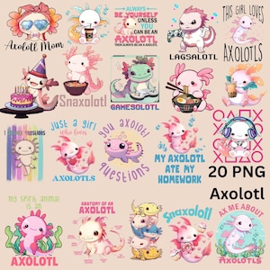 Axolotl Png Sublimation Bundle, Axolotl Cute Png, Axolotl Png, Axolotl Graphics Png, Funny Axolotl, Axolotl Fish,g Digital Download