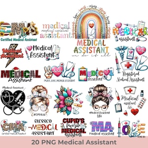 Nurse Sublimation Bundle Png, Assistant Nursing Png, Nurse Graphics, Healthcare Medical Png, Nursing Student Png Bundle