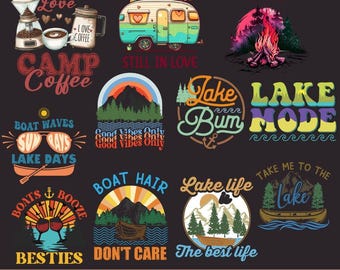 Lake Png, Travel png, Vacation png, Camping Life Shirt, Summer Lake Shirt Design, Gift For Adventurer, Sublimation Download