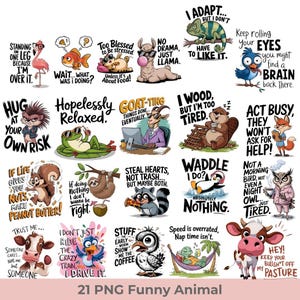 Funny Animal Png Sublimation Bundle, Animal Farm Png, Bird Shirt Png Bundle, Chicken Tee, Cow Graphic Mug