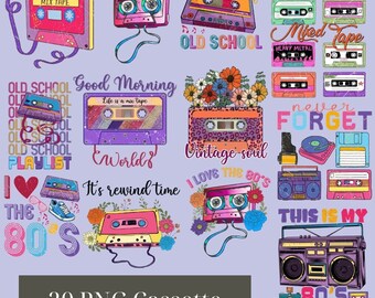 Mixtape Png, 90s Cassettes Tapes Png Bundle, Cassette Player Png, Cassettes Shirt Bundle, Retro 90s Music Png