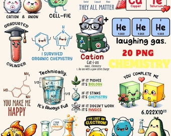 Chemie Sublimations Bundle Png, Chemie Png, Wissenschaft Png, Chemie Grafiken, Chemie Lehrer, Lehrer Png Bundle