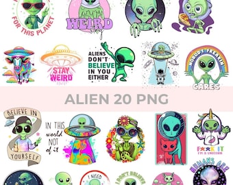 Alien Png, Diseño divertido de camiseta de alien, OVNI Alien Png, Espacio Png, Alien Png Sublimación