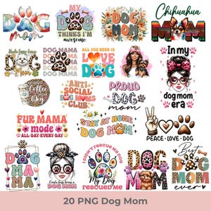 Funny Dog Png Bundle, Dog Quotes Png, Fur Mama Png, Dog Mama Png, Paw Print Png, Dog Sublimation Design Shirt, Dog Lover Shirt