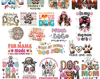 Funny Dog Png Bundle, Dog Quotes Png, Fur Mama Png, Dog Mama Png, Paw Print Png, Dog Sublimation Design Shirt, Dog Lover Shirt