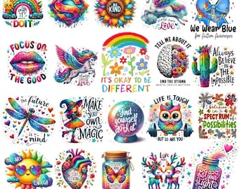 Motivational Quotes Png Sublimation Bundle, Positive Quotes, Mental Health Shirt Designs, Motivational Shirt Png Bundle