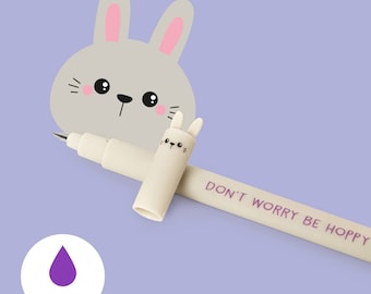 LEGAMI Erasable Gel Pen Bunny – purple