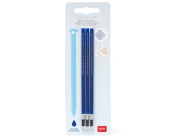 LEGAMI erasable gel pen refill set - blue