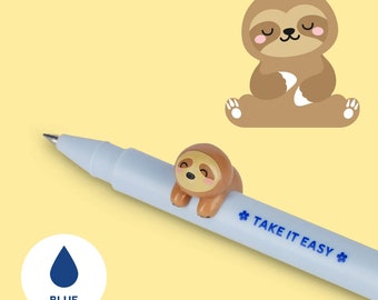 LEGAMI Lovely Friends Removable Sloth Gel Pen - Blue Ink