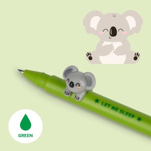 LEGAMI Lovely Friends Gel Pen with Removable Koala - Green Ink