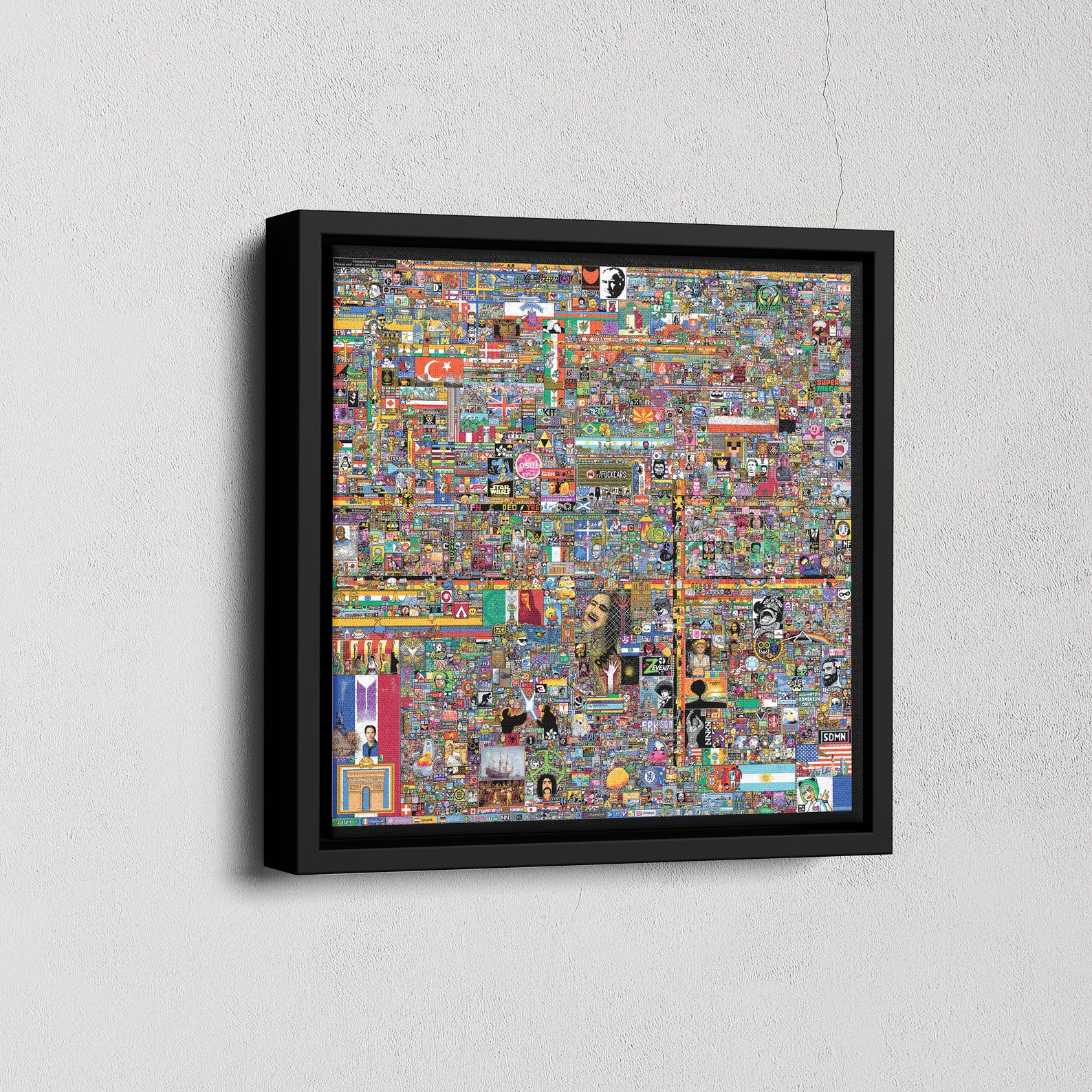 Reddit R/place 2022 Canvas Final Image Canvas Print Game Etsy