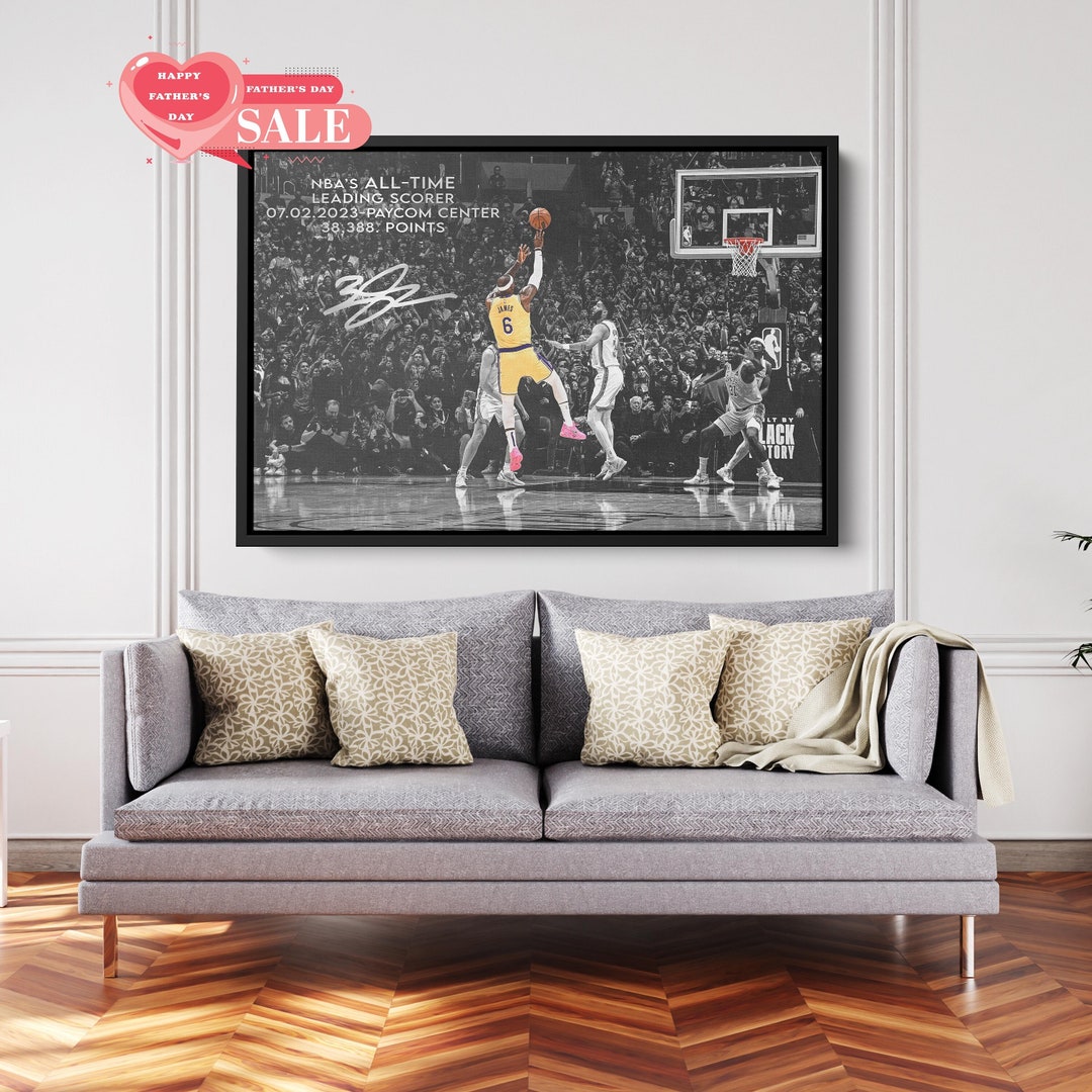 LeBron James King James All Time NBA Points Leader Home Decor