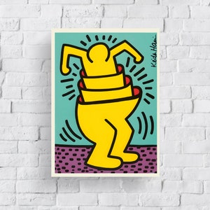 Keith Haring - Rare Vintage Poster - 1990s - Wall Art Haring
