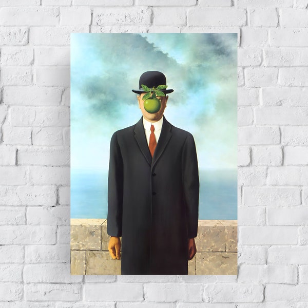 Rene Magritte Poster, Rene Magritte Druck, Rene Magritte Wandkunst, Rene Magritte Ausstellungsdruck, Mid Century modern, zeitgenössischer Druck