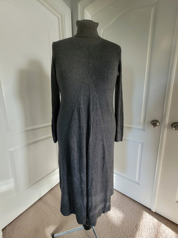 Gray knit dress