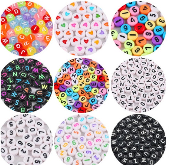 Alphabet Beads Square Letter Beads 6mm 100 Pieces Etsy