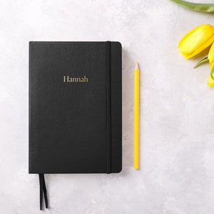 Graviertes Tagebuch, Personalisiertes Tagebuch , Bullet Journal, Geschenk Notizbuch mit Namen | Gravur