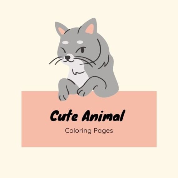Cute Colouring Books for Kids Etsy