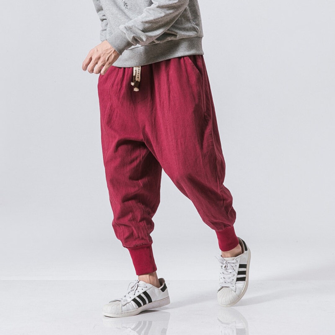 Tattsuke Bakama Pants/ Japanese Hakkama Sweatpants Loose - Etsy