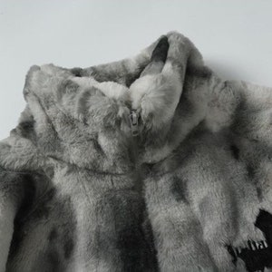 Fleece Fluffy Jacket Cross Thick Winter/autumn Warm Full - Etsy
