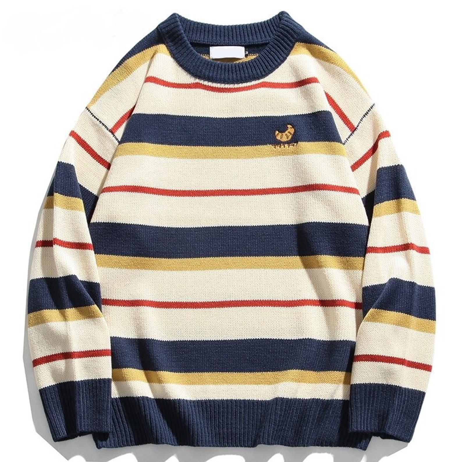 Striped Cotton Pullover Sweatshirt main image 0