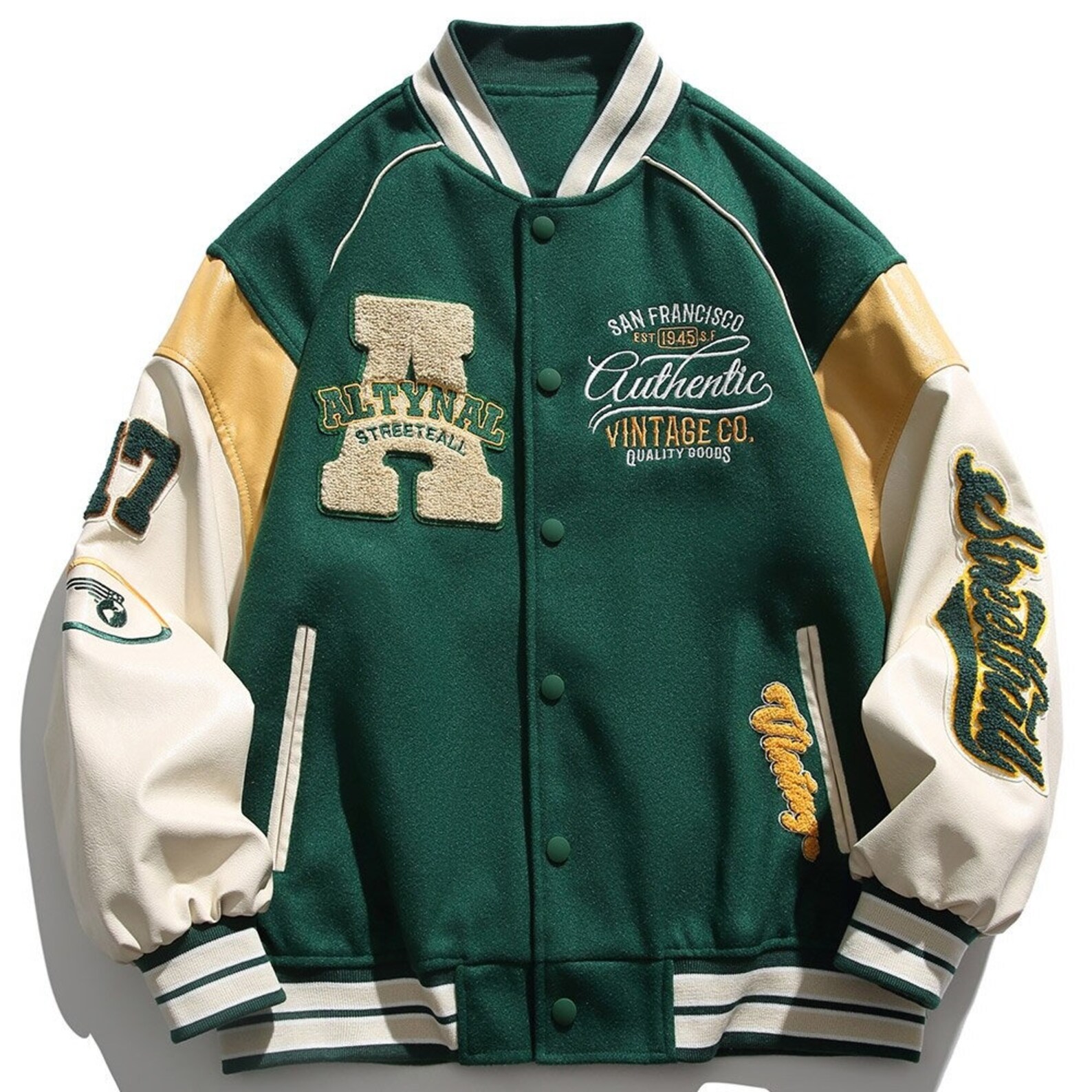 Vintage Baseball Embroidery Jacket Unisex Hip Hop Varsity - Etsy