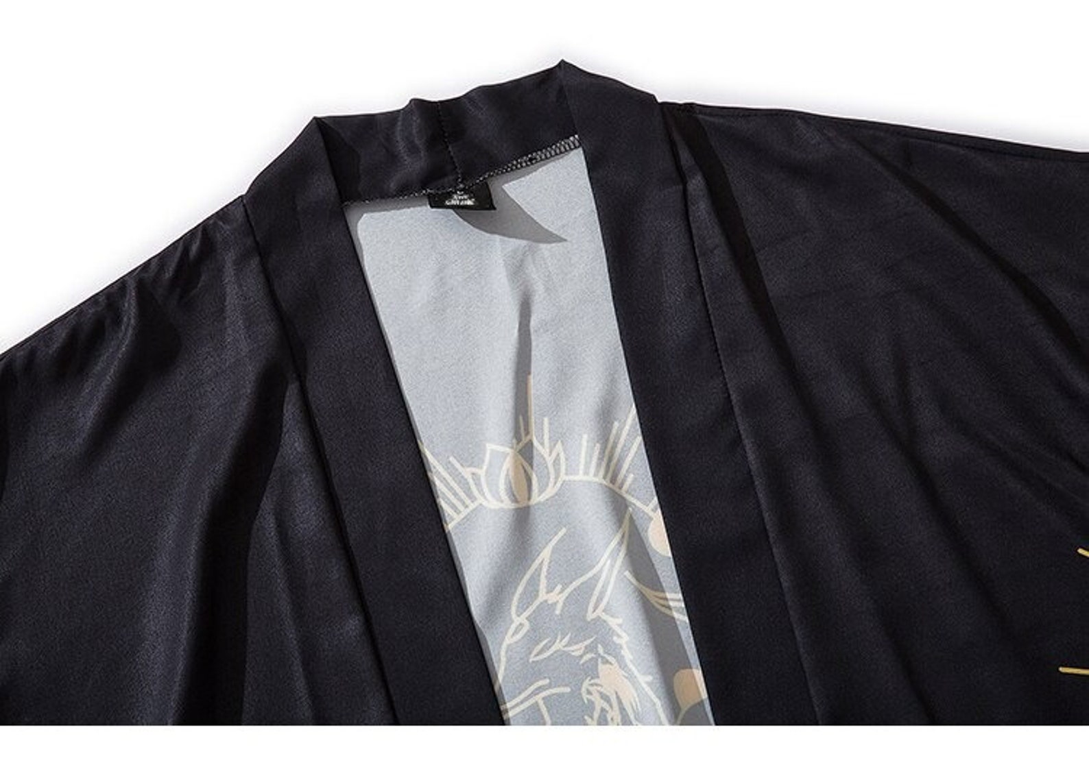 Lotus Fox Spirit Kimono / Japanese Haori Kimono / Kimono Etsy