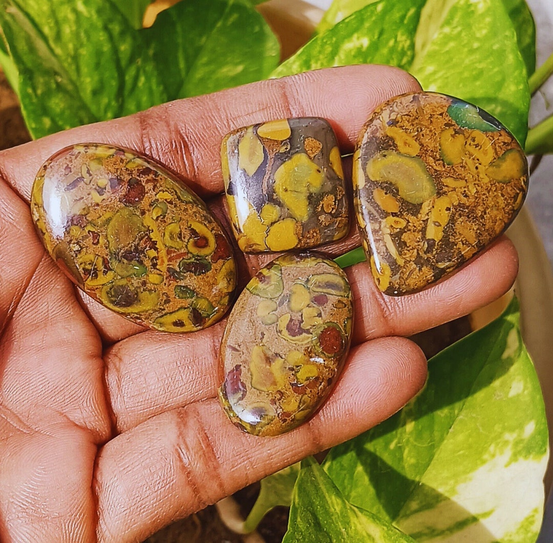 Fruit Jasper Cabochon Stone Natural Fruit Jasper Cabochon Etsy