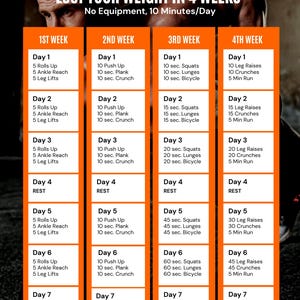 Workout Planner Lose Weight in 4 Weeks