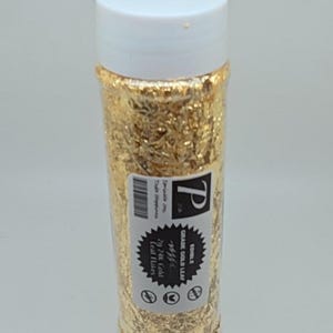 Edible 24K Genuine Gold Leaf Flakes (2g) – Food-Grade Real Gold for Cake Decorating, Desserts & Cocktails
