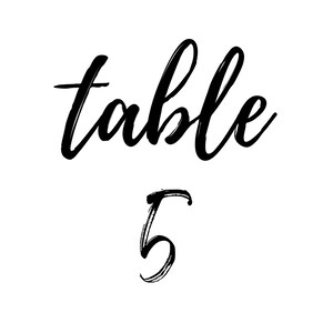 Table Numbers Printable - Etsy