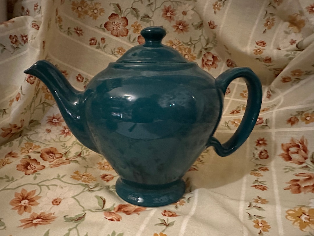 Teal Mccormick Teapot Etsy