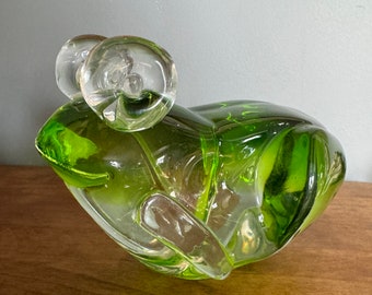 Giant Glass Frog Paperweight