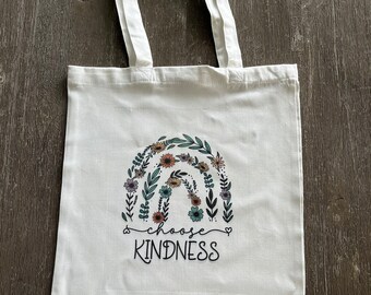 Choose kindness tote bag