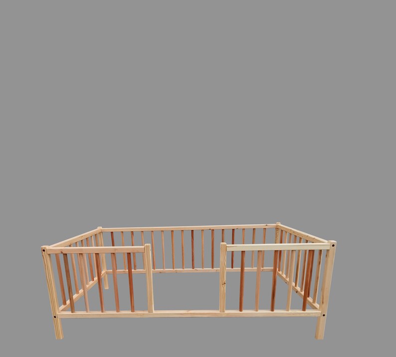 Montessori Bed With Legs Toddler Bed Kids Room Bed Handmade - Etsy