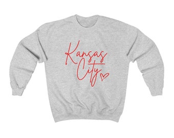 Kansas City Pride Sweatshirt // KC Proud I Love KC Sweatshirt // Kansas City Royals // Kansas City Chiefs // Red Kingdom Sweatshirt