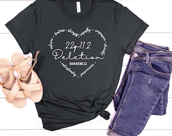 22q Awareness Shirt // 22q11.2 Deletion T-shirt // DiGeorge Syndrome // velocardiofacial syndrome // Inclusion Diversity Empathy Tee