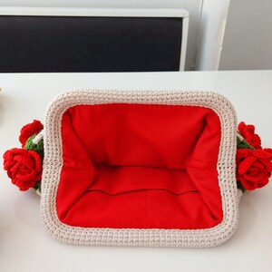 Handmade Sunflower Crochet Clutch Bag: Granny Square Purse, Gift for- her, Galentine's Day Gifts Bag image 7