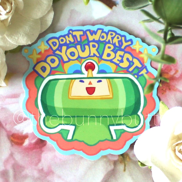 Katamari „Don't Worry“-Aufkleber